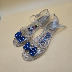 Disney "Minnie's Sweet Shop"Jelly Sandals 2-3 Big Kid VGUC